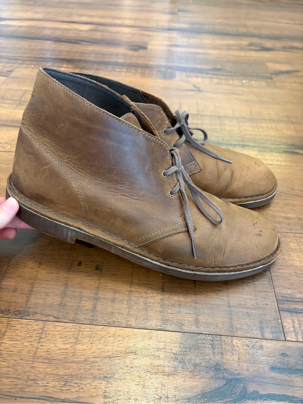 Clarks Bushacre 2 Men's Size 11.5 Shoes Brown  Lace Up Comfort Chukka Boots